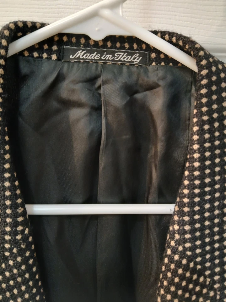 Abrigo Deportivo Mani Vintage Talla 40 Chaqueta Pura Lana Virgen Saks Quinta Avenida Italia Foto 2 de 4