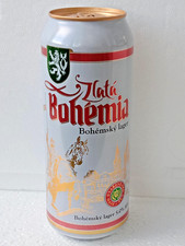 Zlata Bohemia Bohemsky Lager Empty Beer Can 500ml Ukraine 2026 Bottom Open