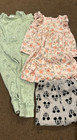 2 Disney Outfits Pink Minnie Mouse Short Set Sage Thermal Set 18 Mos — photo 1