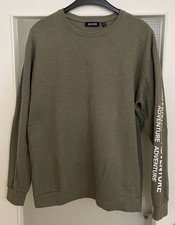 Blue Seven Sweatshirt Pullover Jungen sand-grün Gr. 176 NEUWERTIG 100% Baumwolle