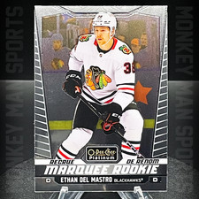 2024-25 OPC Platinum - Ethan Del Mastro Rookie RC - #224 BLACKHAWKS MINT