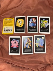 Nintendo 3DS AR Cards complete set 6 Character Cards Mario Zelda Kirby Japan