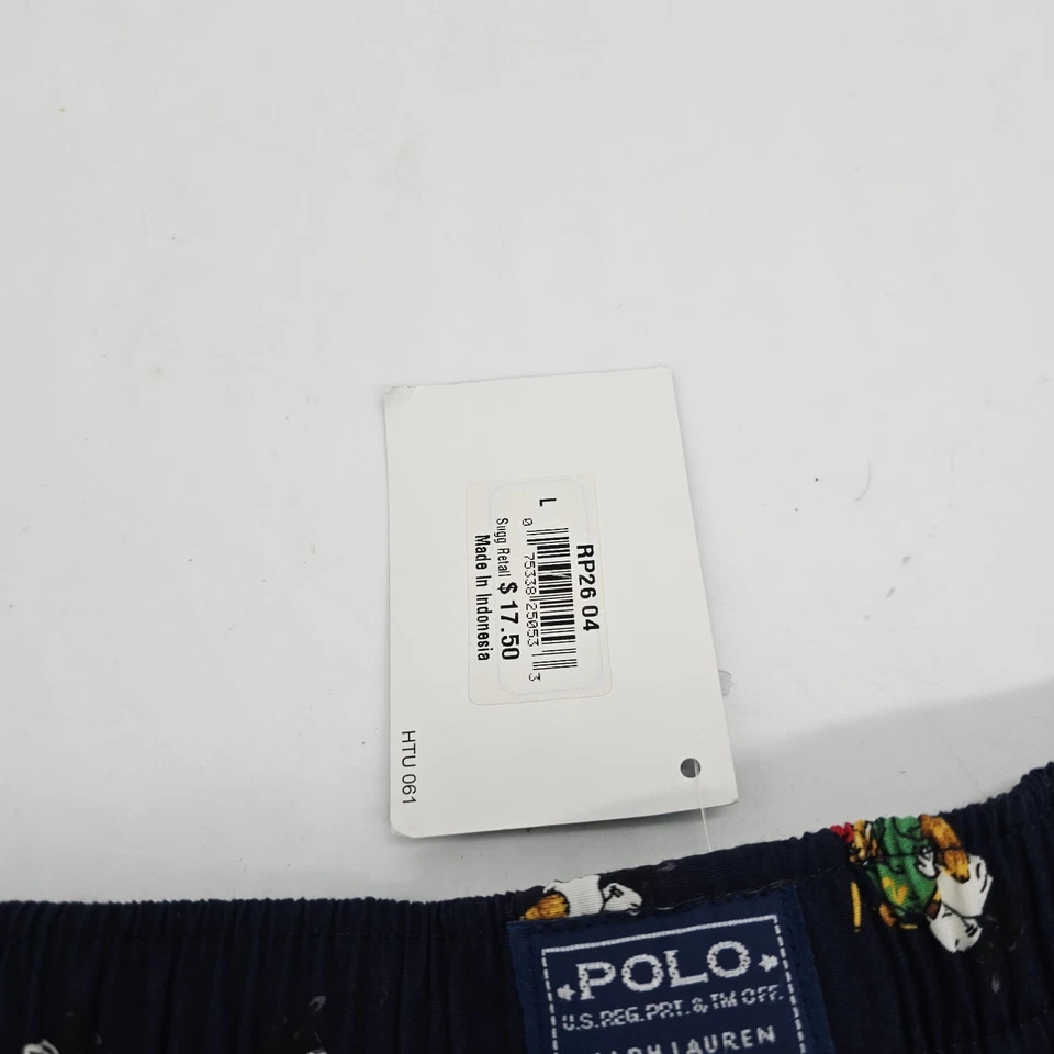 Nuevo de Lote Antiguo Años 90 Polo Oso Ralph Lauren Boxer Shorts Ropa Interior Algodón Grande Nuevo con Etiquetas Foto 4 de 4
