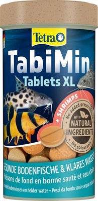 Tetra Tablets TabiMin XL Tabletten Fischfutter große Bodenfische, 133 Tabletten