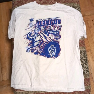 Large Electric Eye Records Florence MA Shirt Robot Comic Graphic