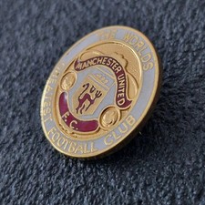 Ancien Pin's émaillé Manchester United - Broche Vintage Supporter Football