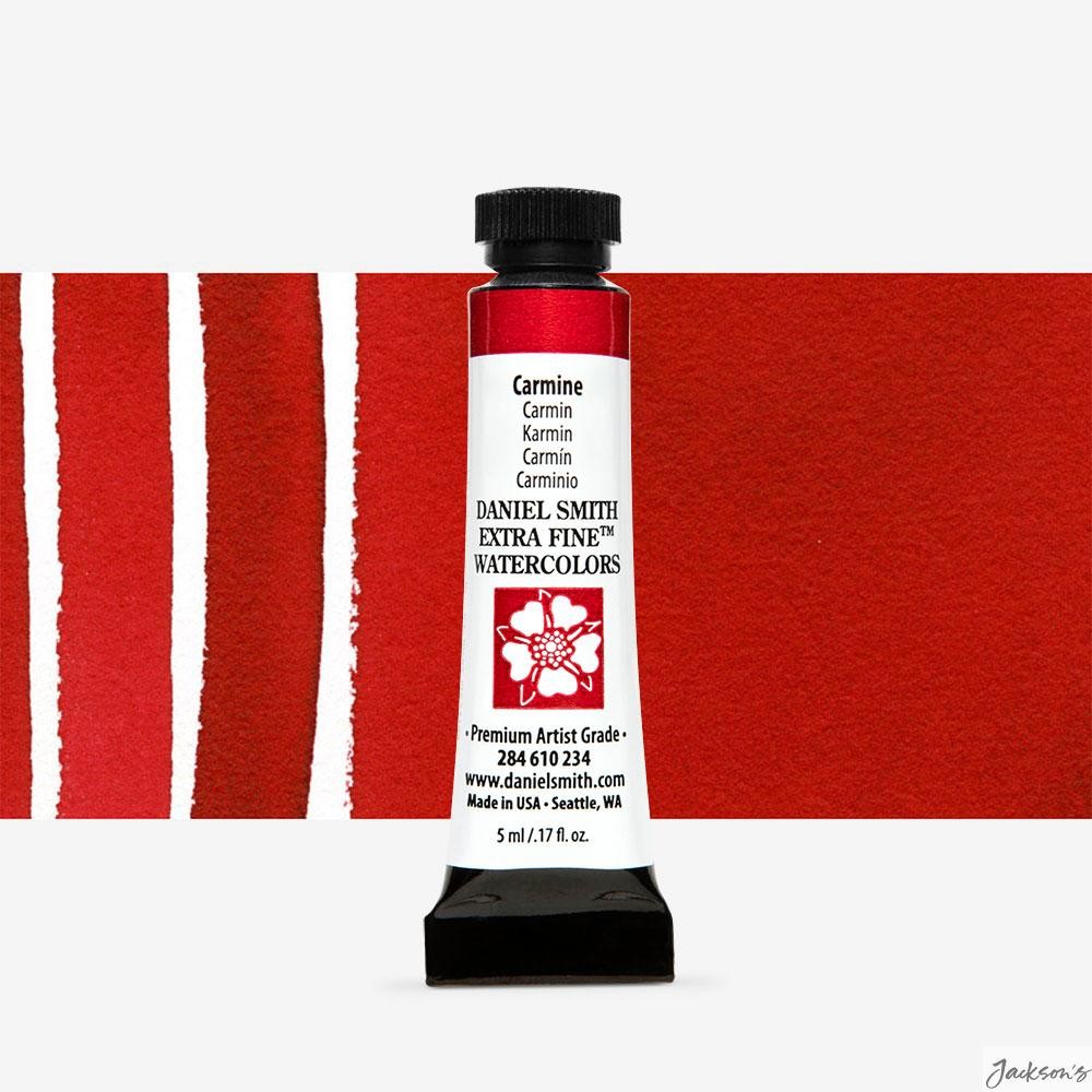 Daniel Smith Extra Fine Watercolour Paint Tube 5ml Carmine PR176 For Artists