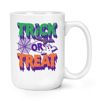 Halloween SüßEs Oder Saures GrüN Orange 426Ml Groß Becher Tasse Gruselig KüRbis