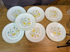 SET OF 7 CORELLE "SPRING MEADOW" 10-1/4" DINNER PLATES  2 Lunch Plates 8.5     