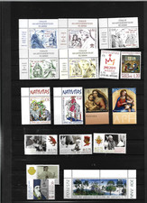VATICAN : lot forte cote  210 timbres neufs ** séries + 1 petit vrac obli.