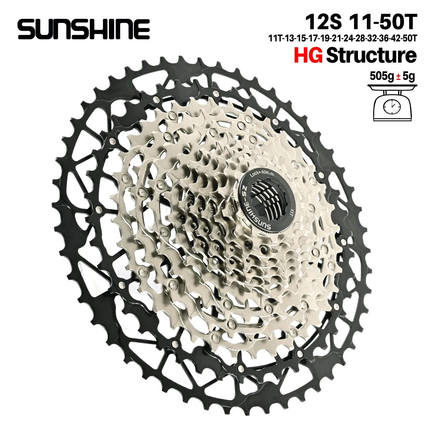Sunshine 9S 10S 11 12 13 Speed UltraLight Cassette for MTB Bike HG Freewheel