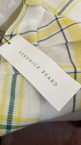 Veronica Beard Carito Plaid High Waisted Yellow Green Shorts Size 10 NWT - Picture 8 of 9