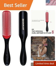 Curl Definer Styler, Curly Hair Brush for Women Men 7 Row Detangling ...