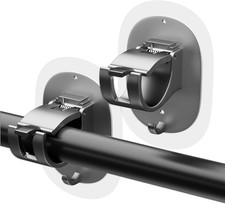 2 Pack No Drill Curtain Rod Brackets Self Adhesive Curtain Rod Holder No Drillin