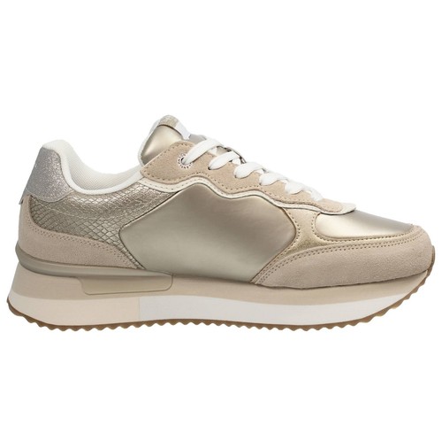 Pepe Jeans Rusper Shine - Sneakers In Pelle Sabbia - Donna Scarpe Sneakers - Imagen 2 de 4