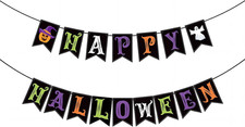 Halloween Decorations Indoor for Party, Happy Halloween Banner Decor, Scary ...
