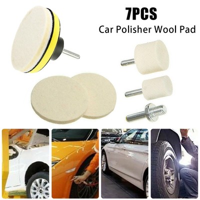 7 Teile / Set Polierkissen Kit for Auto Polierer Wolle Skatin Scratch
