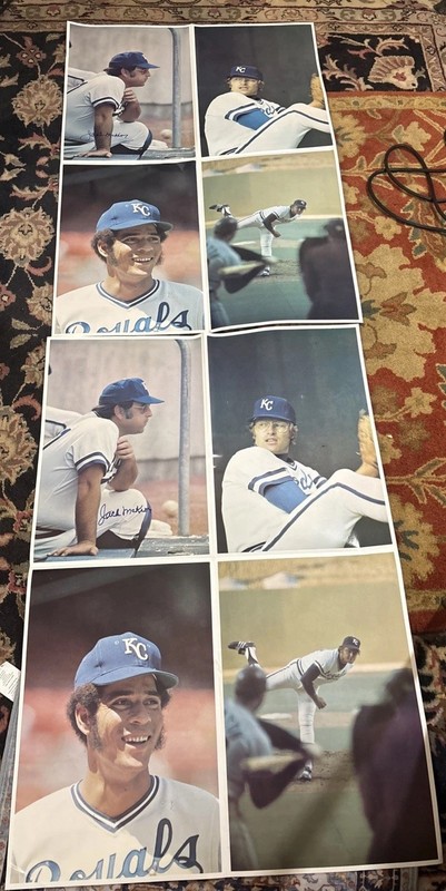 1970’s BASEBALL ~SIGNED JACK MCKEON~LOT OF 2~KC ROYALS POSTER DAY W/AMOS OTIS++