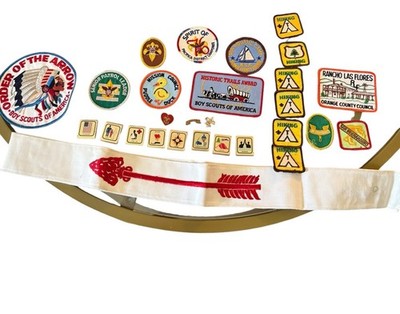 **Vintage** Boy Scout Patches / Order of the Arrow / BSA / Bolo / Knife / Belt