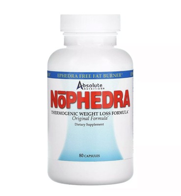 Nophedra , 80 Capsules Thermogenic Weight Loss Formula