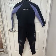 NeoSport by Henderson Full Wetsuit Black Purple Womens Size 8