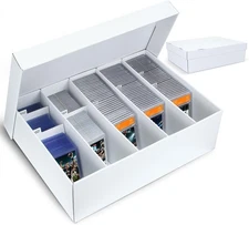 1 Pack Trading Card Storage Box,5 Rows Graded Card Case Holds 220 PSA Slab Cards