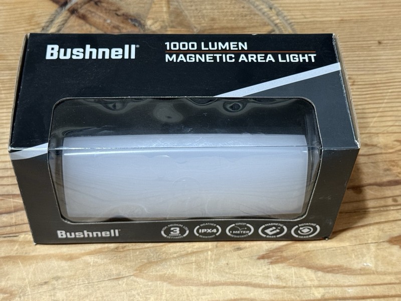 Bushnell 1000 Lumen LED Magnetic Area Light - IPX4 Weather Resist 20849 New