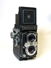  Exc 5 Yashica D Black TLR 6x6 120 Film Camera Yashikor 80mm f3.5
