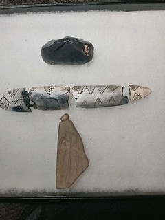 Authentic California Engraved Bone Or Wa Stone Abrader Pendant Indian Artifacts