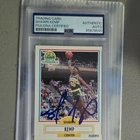 Shawn Kemp 1990-91 Fleer #178 Seattle Supersonics Auto PSA Cert 85879545