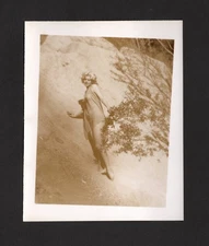 C1920s DECO RISQUE JEAN HARLOW SUNBATHING GRIFFITH PARK EDWIN BOWER HESSER PHOTO