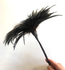 Antique Vintage Millinery Feathers Brown Wired on Quill Spine