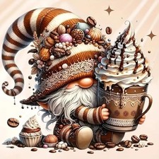 Gnome Diamond Art Kits for Adults,DIY 5D Diamond Painting Kits for Beginners,