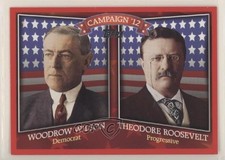 2008 Topps Historical Campaign Match-Ups Woodrow Wilson Theodore Roosevelt 0ji1