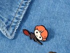Harry Potter Ron Weasley On Broom Metal Enamel Pin Badge Gryffindor Hogwarts