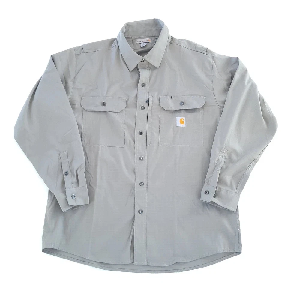 NEW Carhartt Ripstop Large 396-30 Grey Vented Long Sleeve Shirt
Opens in a new window or tab