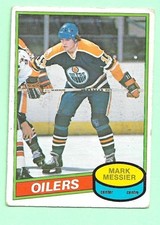 (1) MARK MESSIER 1980-81 O-PEE-CHEE # 289 OILERS ROOKIE VG CARD  (N1281). rookie card picture