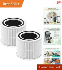 Core 300 Replacement Filter 2-Pack for LEVOIT Air Purifier - 3-in-1 HEPA