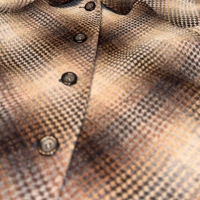VTG Vintage women s Pendleton brown plaid wool coat jacket dressy dress Size Med