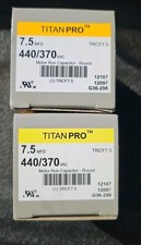 2- TitanPro TRCF7.5 HVAC Round Motor Run Capacitor 7.5 MFD/UF 440/370 Volts
