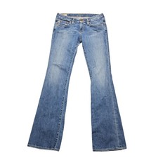 Big Star Sweet Low Boot Jeans Womens 28R Blue Light Wash Low Rise Bootcut Denim