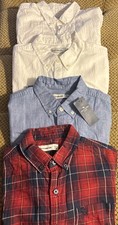Lot Of 4 Boys Abercrombie Button Down Size 11/12 and 13/14 One NWT One NWOT