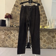 Vintage 90  s Black Wrangler Denim Jeans Women  s Size 13/14 USA Cotton 29x30