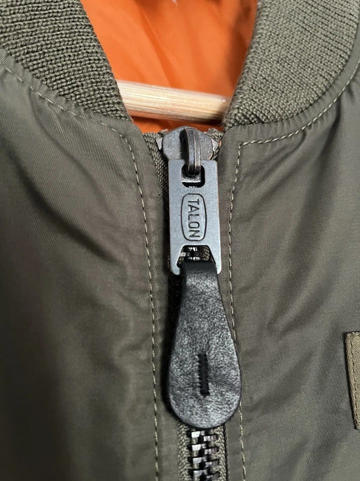 Denim & Supply Ralph Lauren Ma-1 Bomber Jacket Green Medium (Great Condition) - Image 4 of 4