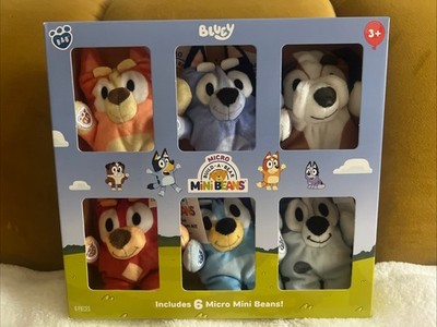 Bluey Mini Beans Plush Micro 6 Pc Build-A-Bear Socks Rusty Bingo 2026 New