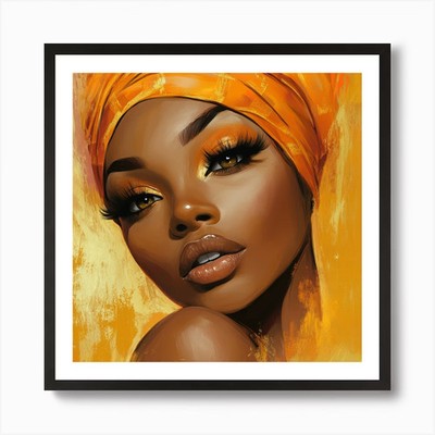 Afrofuturismus 3 Kunstdruck gerahmt Wandbild Poster Leinwanddruck Bild