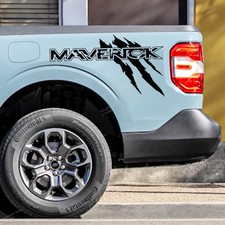 Kit gráfico lateral cama camioneta Ford Maverick estilo garra de repuesto - calcomanía de vinilo (