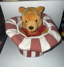 4th Of July Pooh In Hat Red White Blue Patriotic retired NEW bean bag beanie