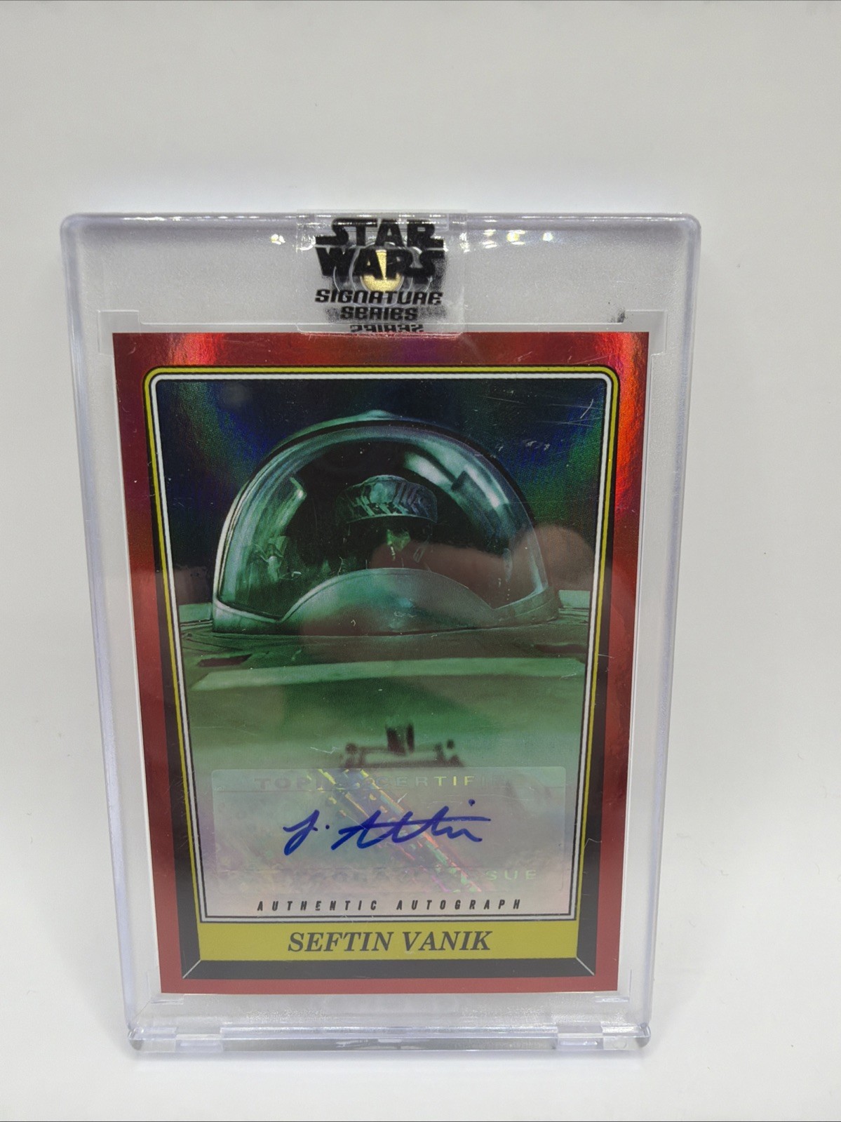 Josef Altin Seftin Vanik 2023 Topps Star Wars Signature Series AUTO Card #AB-JA