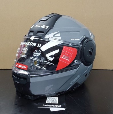 LS2 Horizon II Modular Helmet Gloss Nardo Gray XL 902-3095
